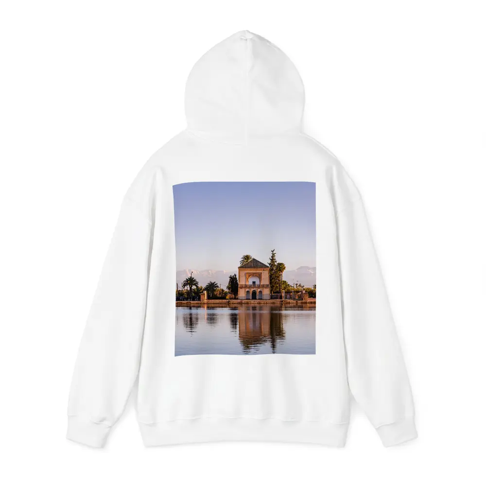 Menara Pavilion Reflection Marrakech Atlas Mountains – Hoodies