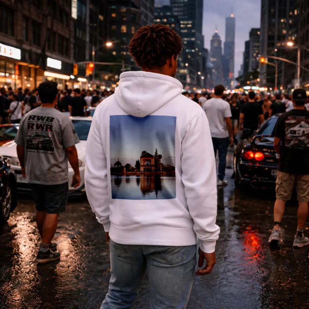 Menara Pavilion Reflection Marrakech Atlas Mountains – Hoodies