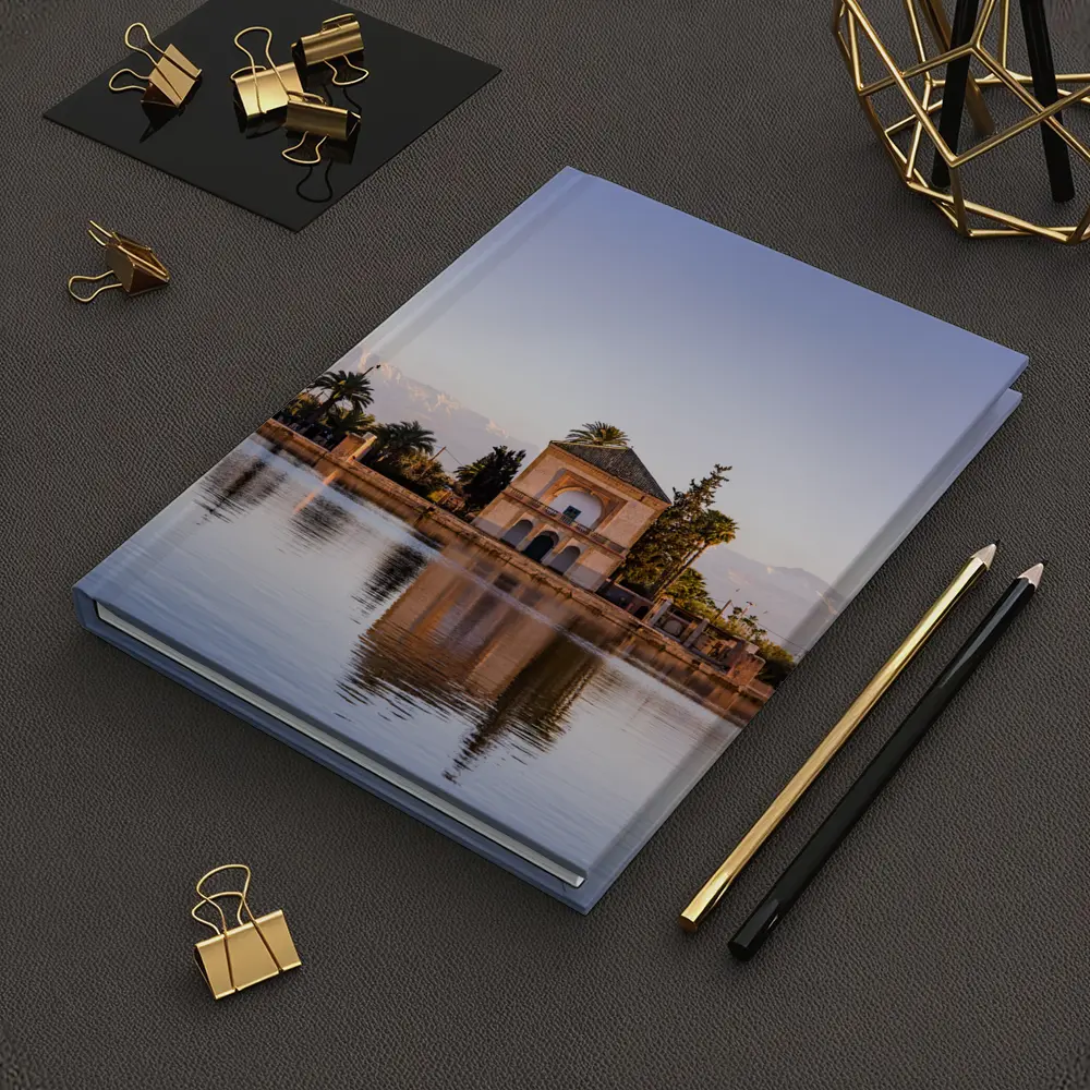 Menara Pavilion Reflection Marrakech Atlas Mountains – Notebooks