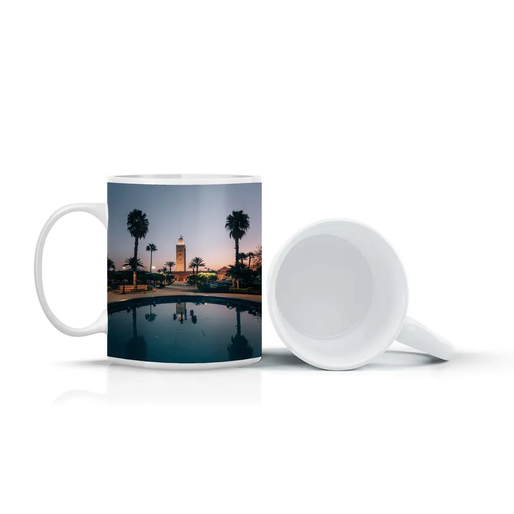 Koutoubia Mosque Minaret Marrakech Dusk Reflection – Mugs