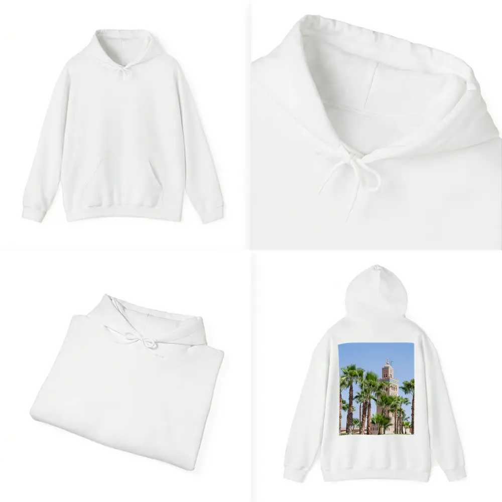 Koutoubia Mosque Minaret Palm Trees Marrakech – Hoodies