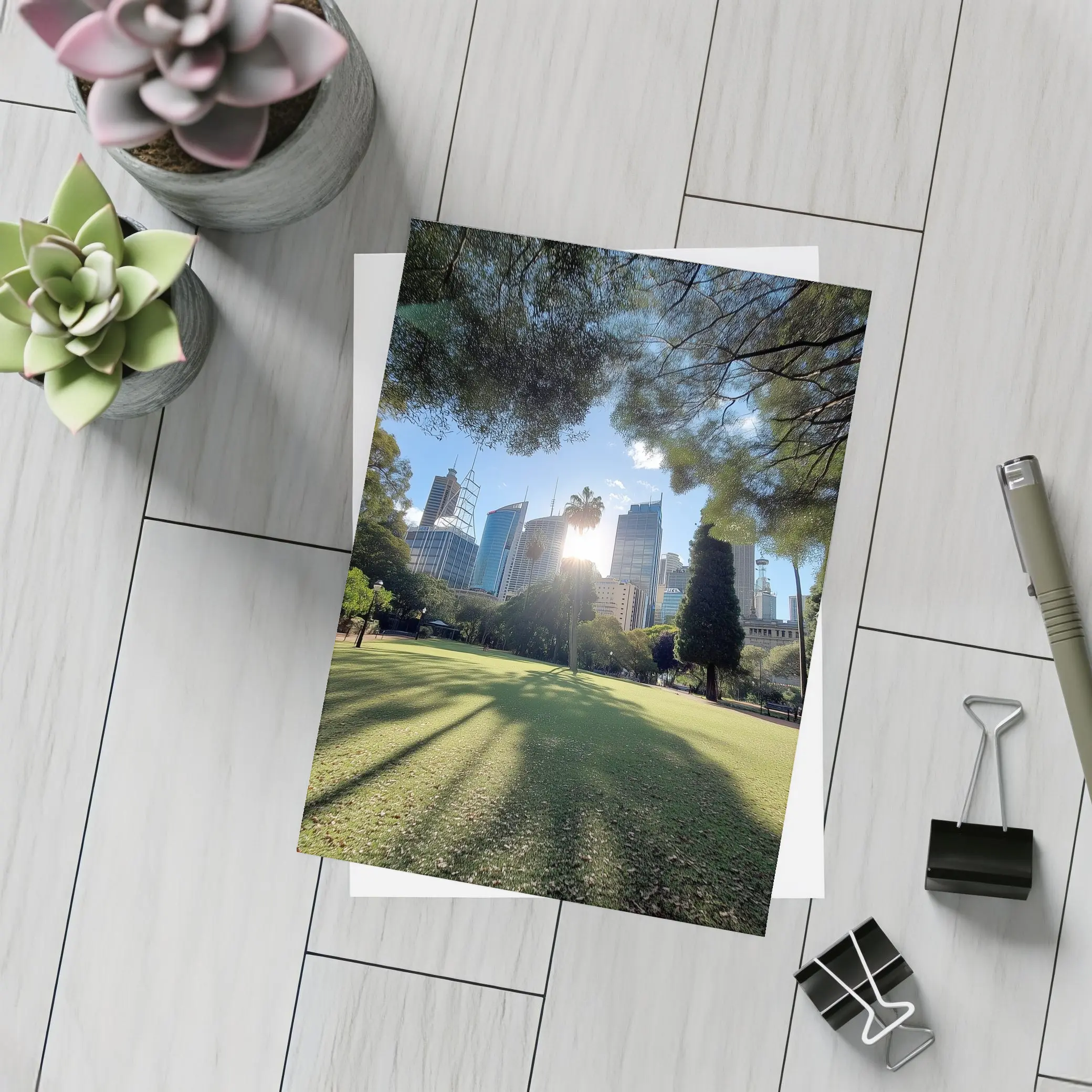 Sydney CBD Skyline Royal Botanic Garden – Postcards