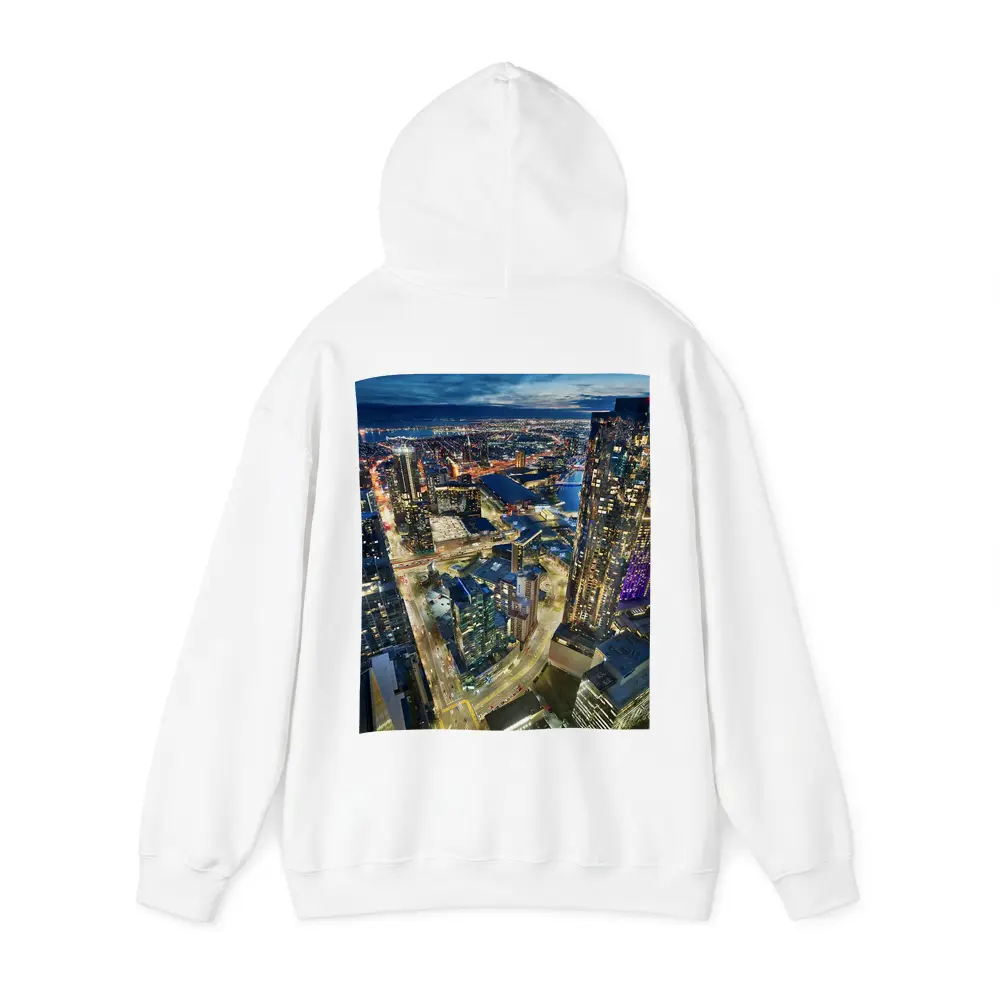 Melbourne Australia City Skyline At Night – Hoodies