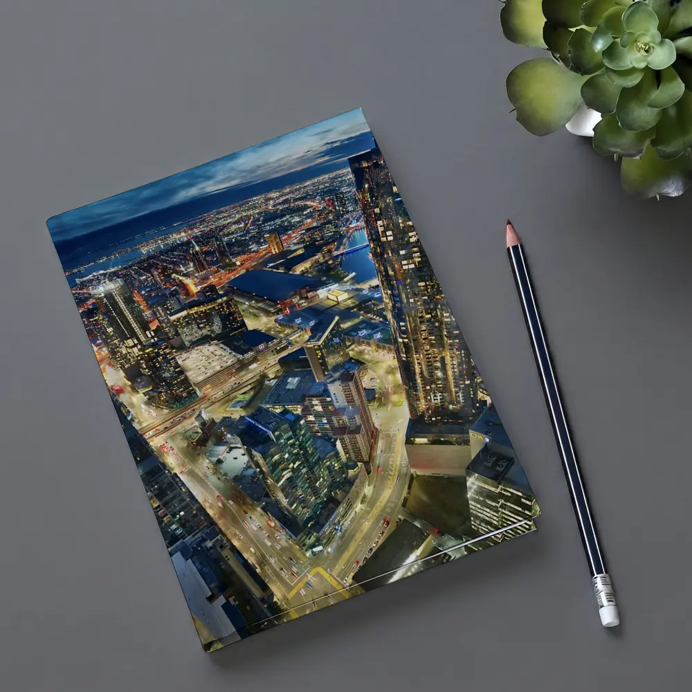 Melbourne Australia City Skyline At Night – Notebooks