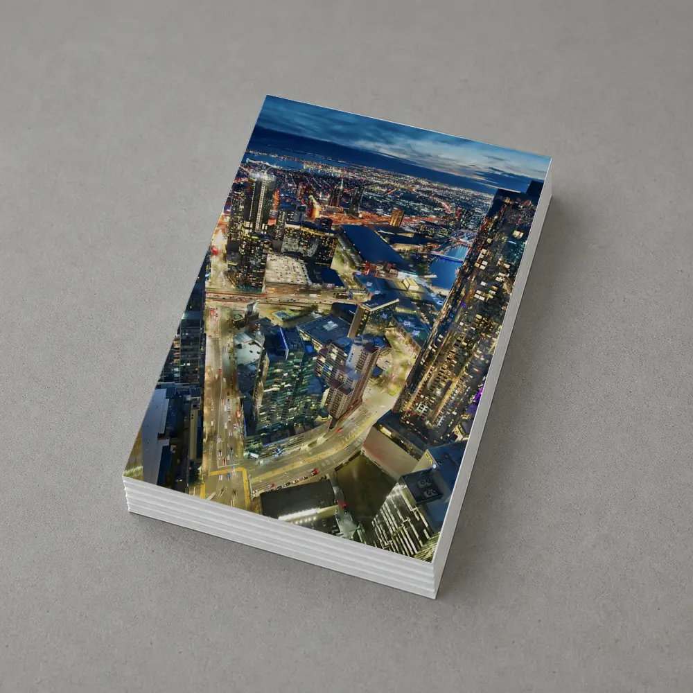 Melbourne Australia City Skyline At Night – Postcards