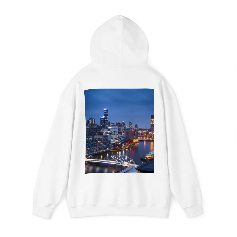 Melbourne Australia City Skyline At Night – Hoodies