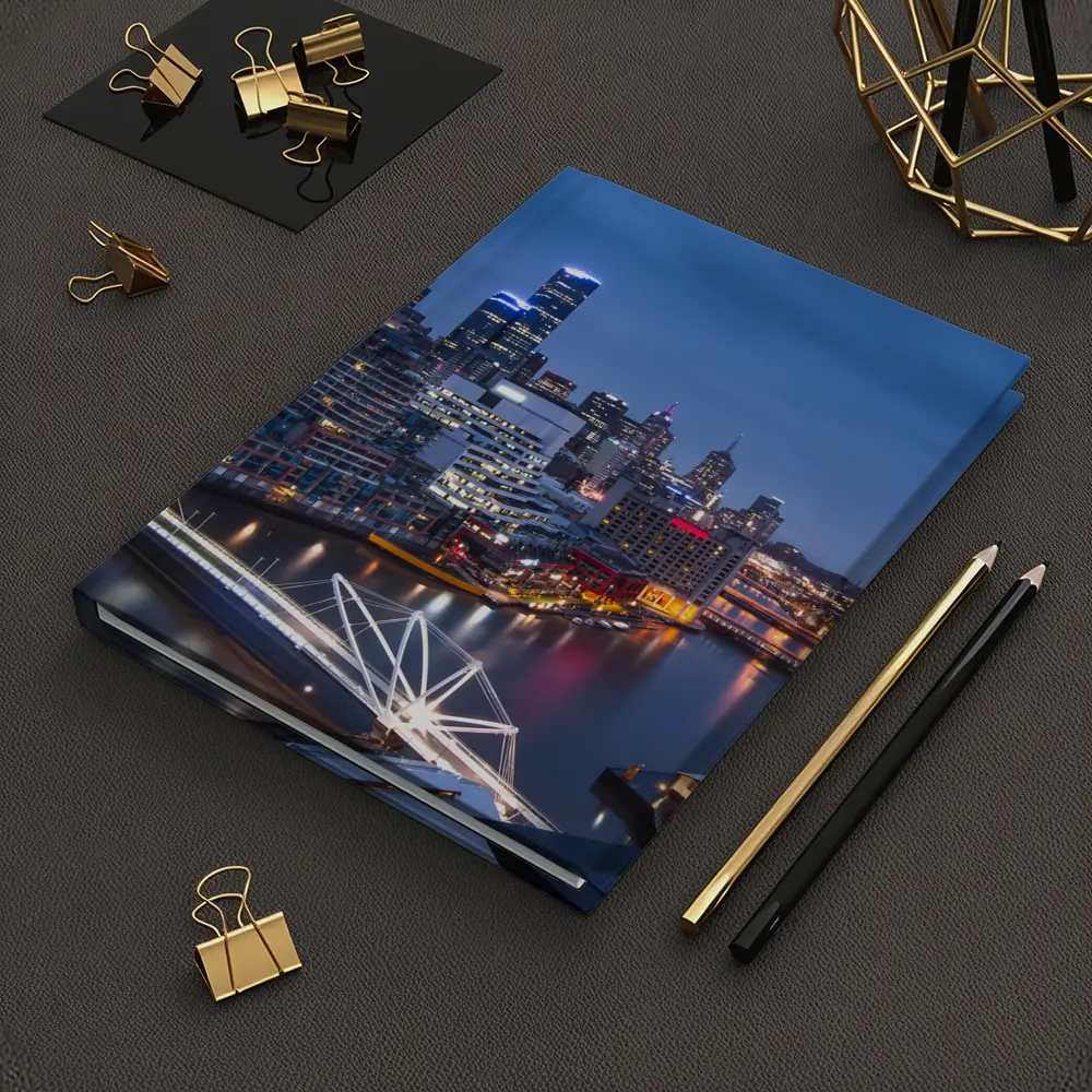 Melbourne Australia City Skyline At Night – Notebooks
