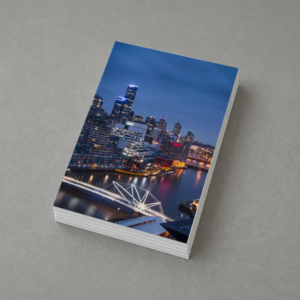 Melbourne Australia City Skyline At Night – Postcards