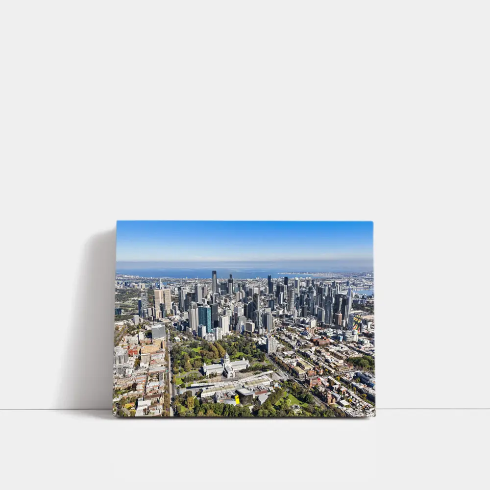 Melbourne Australia Aerial City Skyline View – Wall Art
