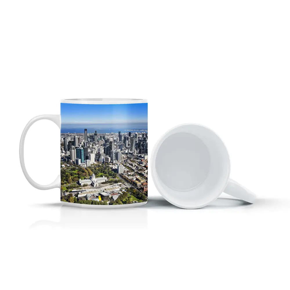 Melbourne Australia Aerial City Skyline View – Mugs