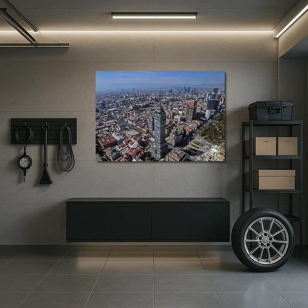 Mexico City Aerial Skyline Urban View – Wall Art