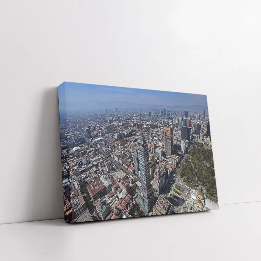 Mexico City Aerial Skyline Urban View – Wall Art