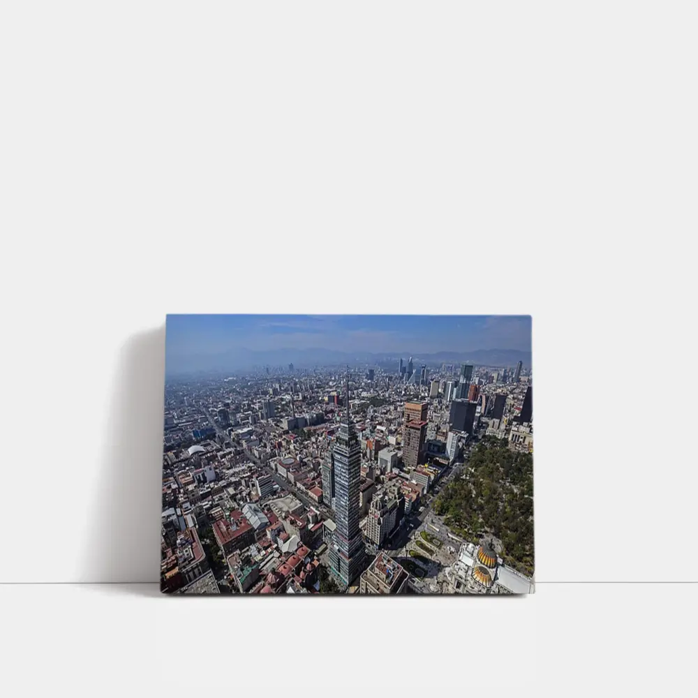 Mexico City Aerial Skyline Urban View – Wall Art