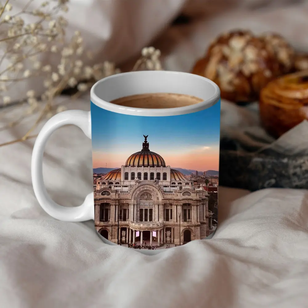 Palacio de Bellas Artes Mexico City Sunset – Mugs