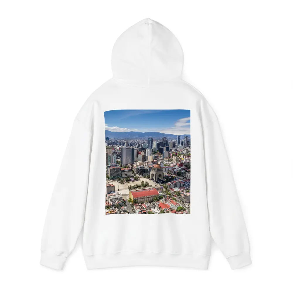 Mexico City Skyline Aerial View Mountains – Hoodies