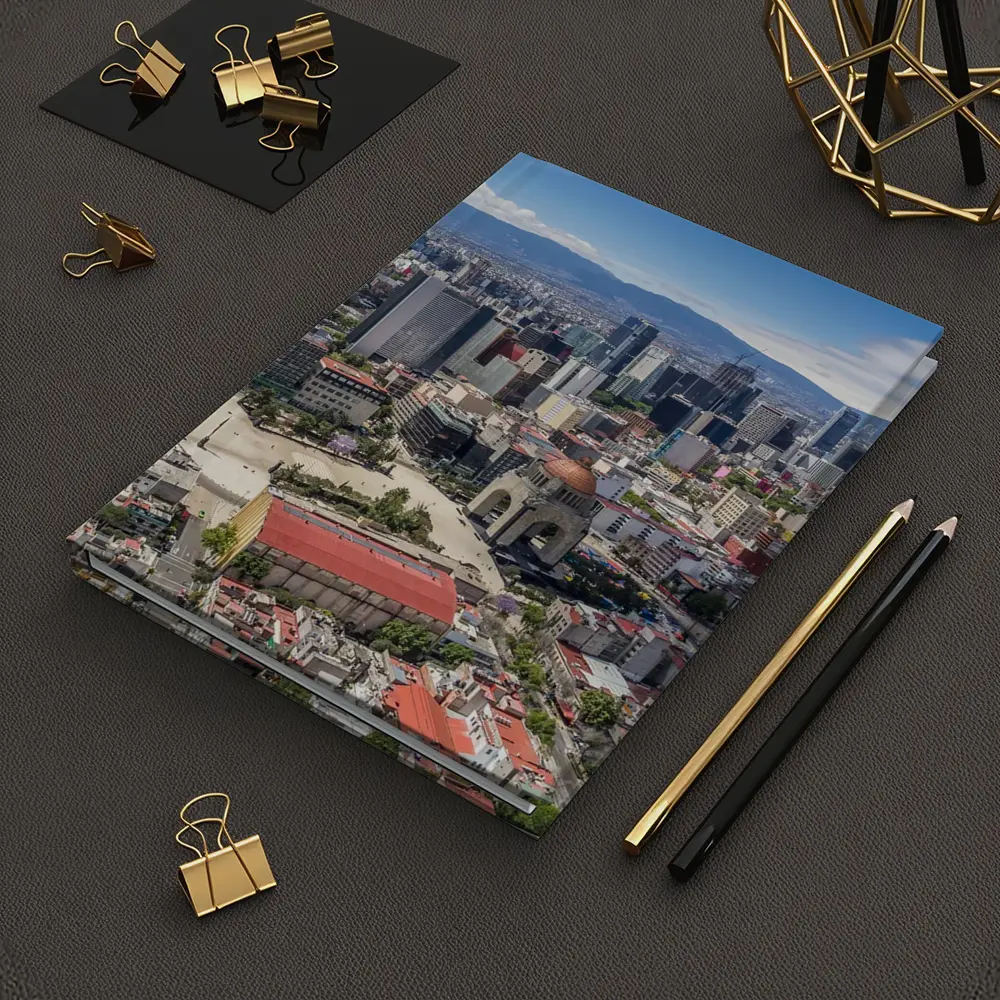 Mexico City Skyline Aerial View Mountains – Notebooks