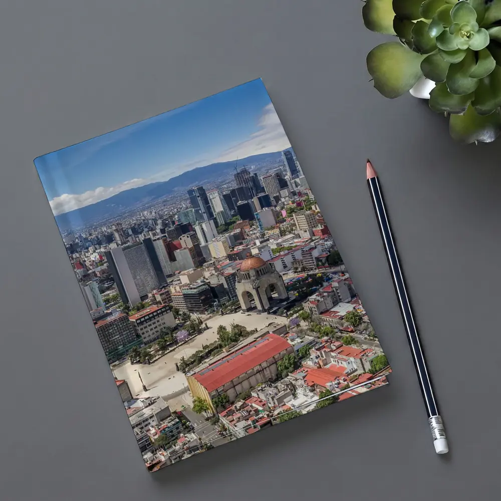 Mexico City Skyline Aerial View Mountains – Notebooks