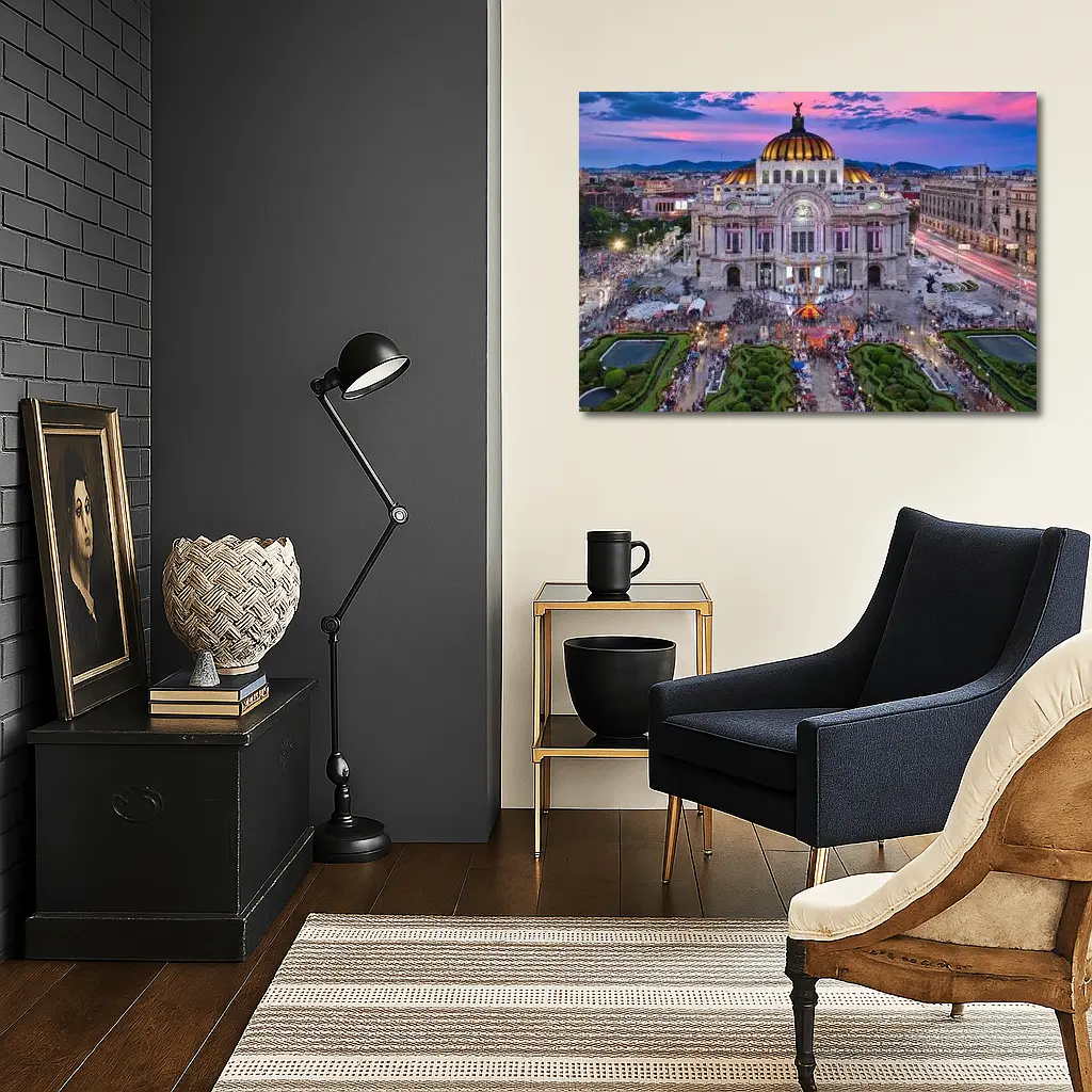 Palacio de Bellas Artes Mexico City Dusk – Wall Art