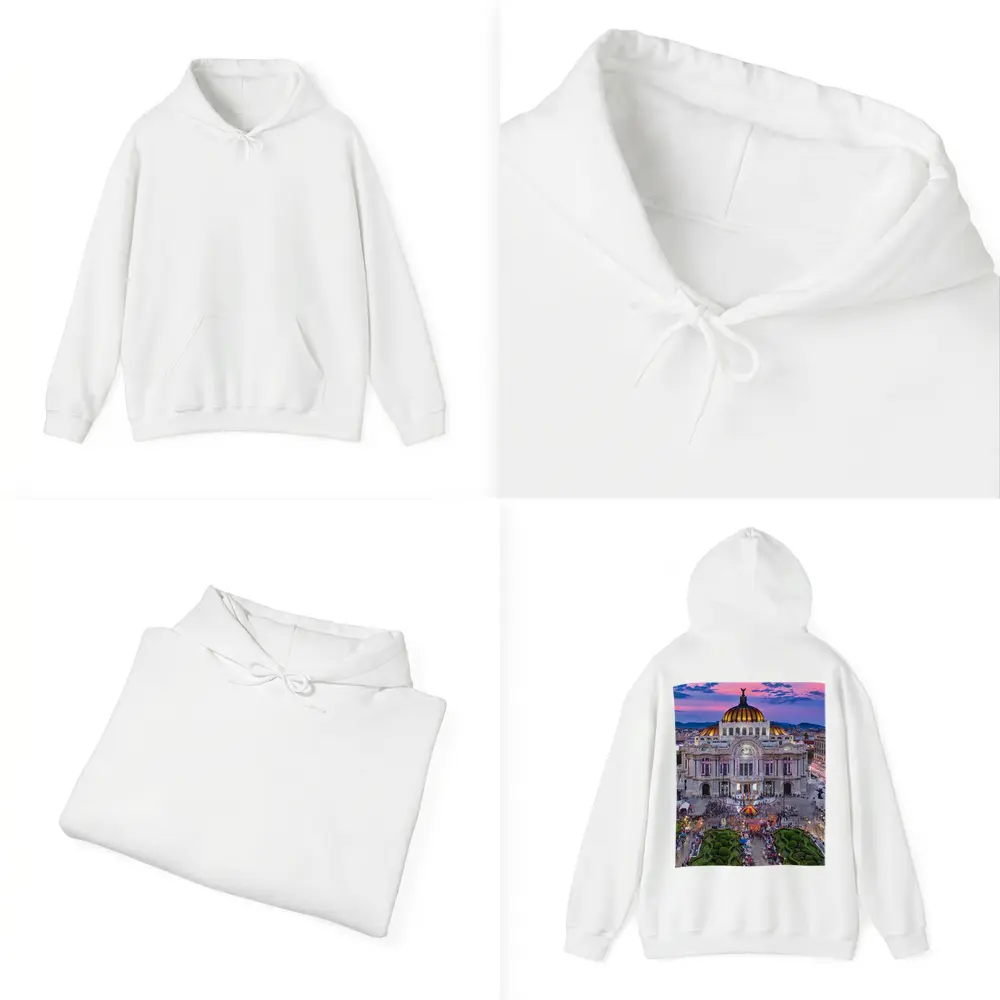 Palacio de Bellas Artes Mexico City Dusk – Hoodies
