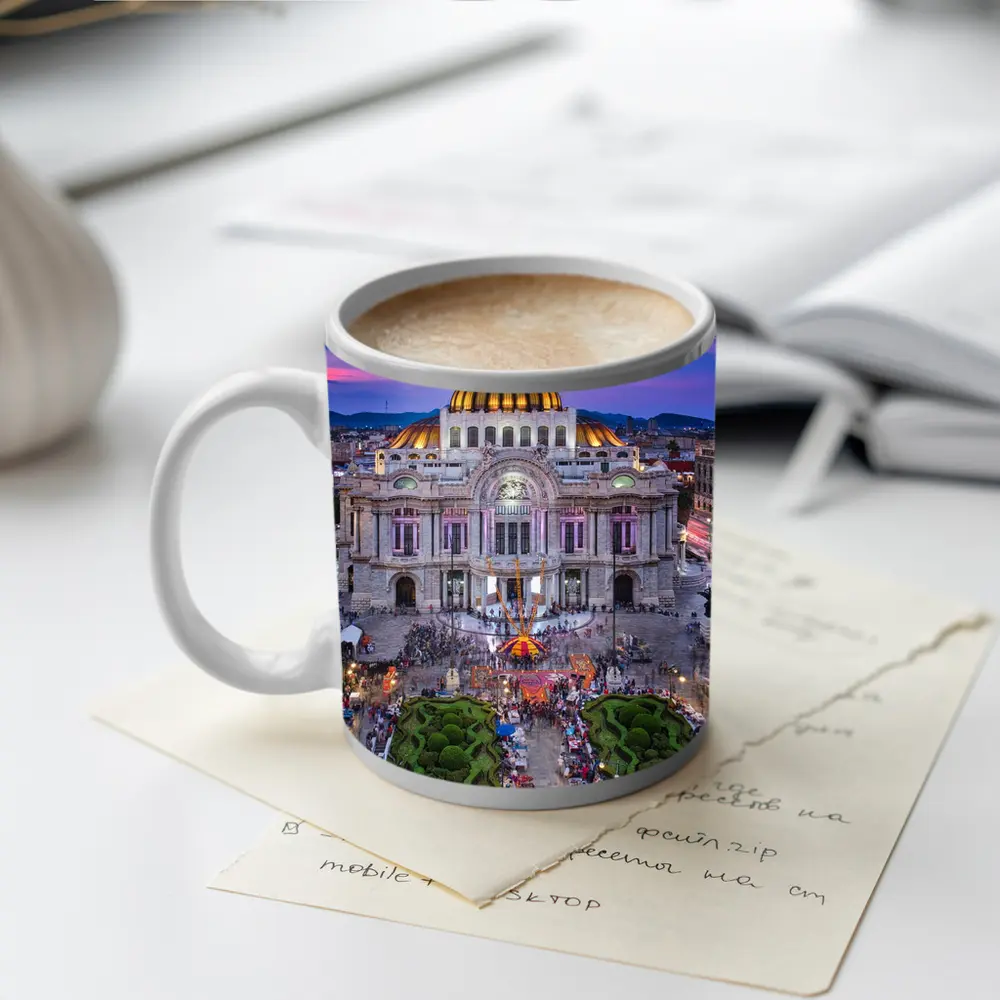 Palacio de Bellas Artes Mexico City Dusk – Mugs