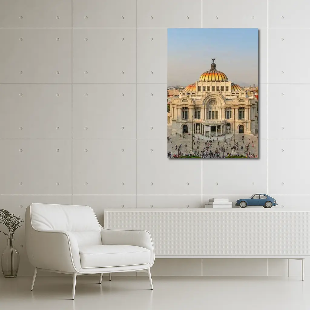 Palacio de Bellas Artes Mexico City Aerial – Wall Art