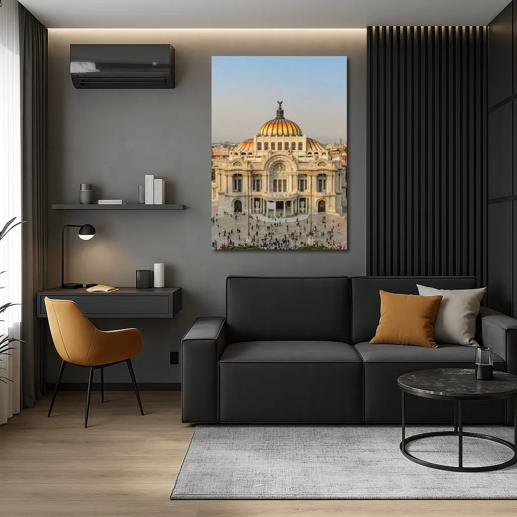 Palacio de Bellas Artes Mexico City Aerial – Wall Art