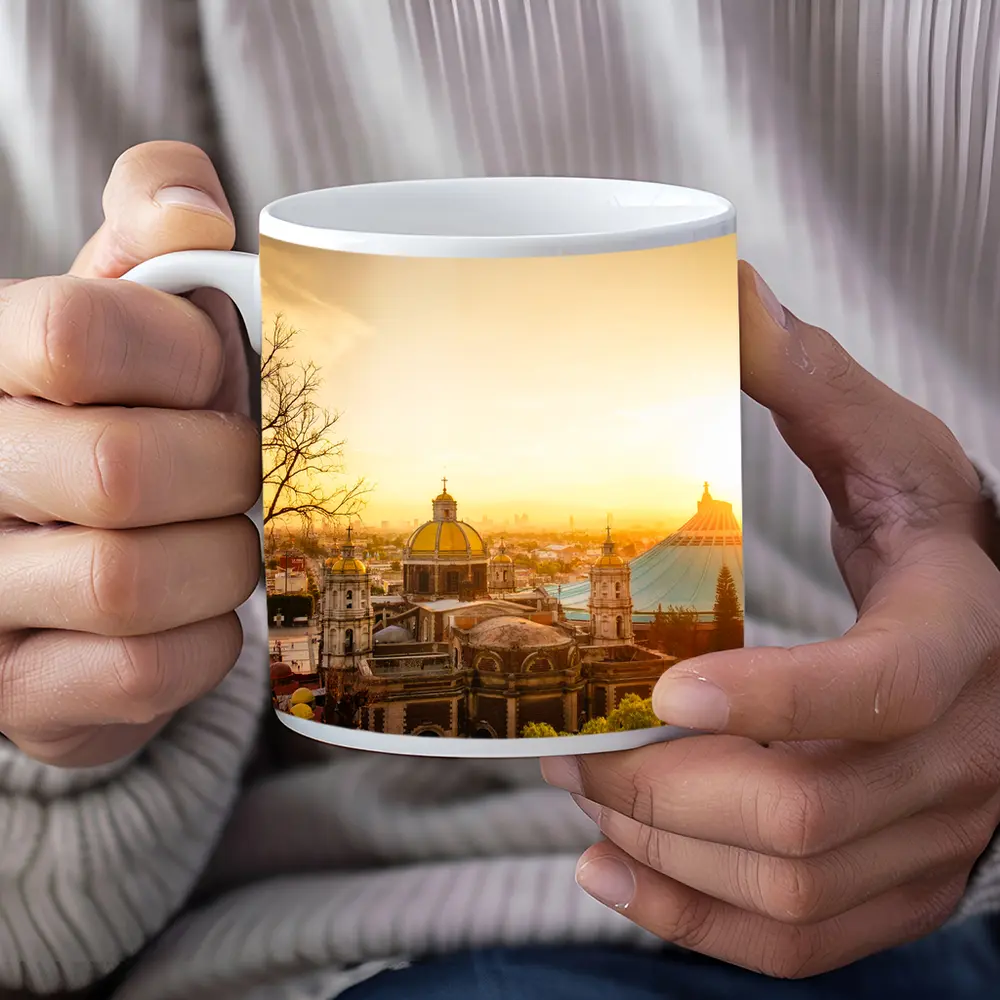 Basilica of Guadalupe Mexico City Sunset – Mugs