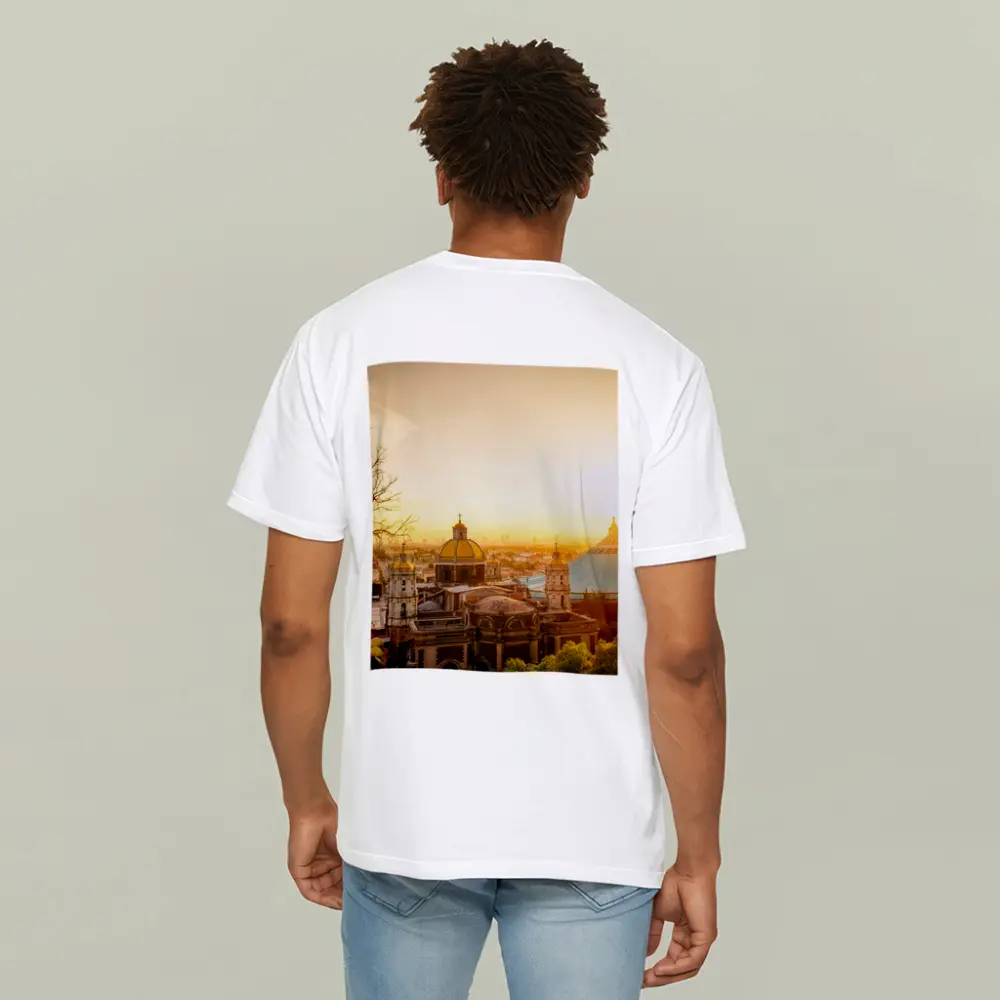 Basilica of Guadalupe Mexico City Sunset – T-Shirts