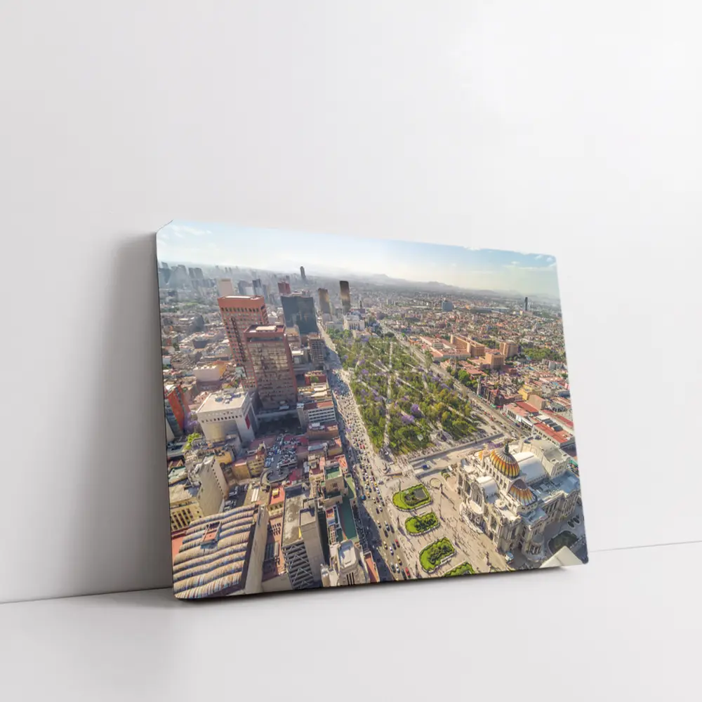 Mexico City Aerial View Palacio Bellas Artes – Wall Art