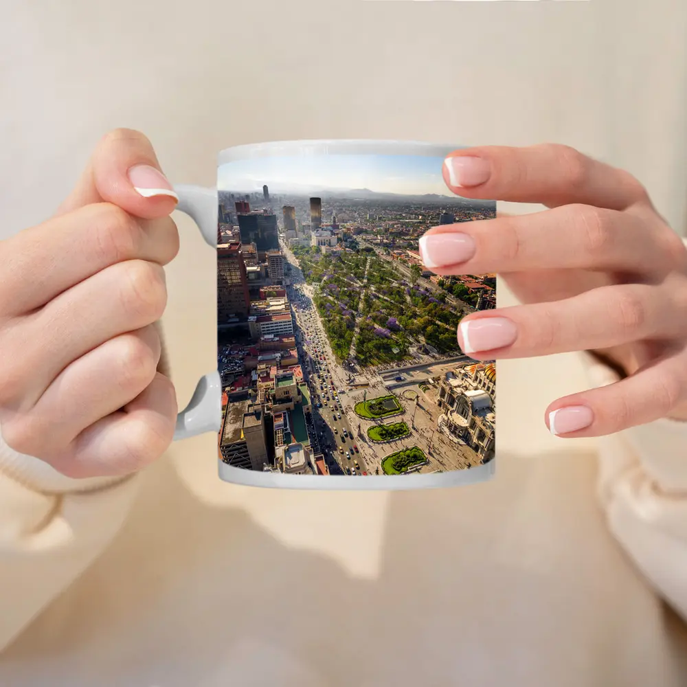 Mexico City Aerial View Palacio Bellas Artes – Mugs