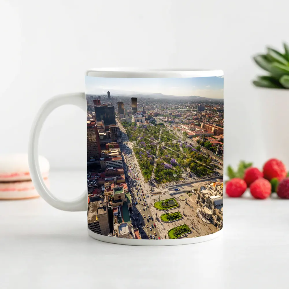 Mexico City Aerial View Palacio Bellas Artes – Mugs