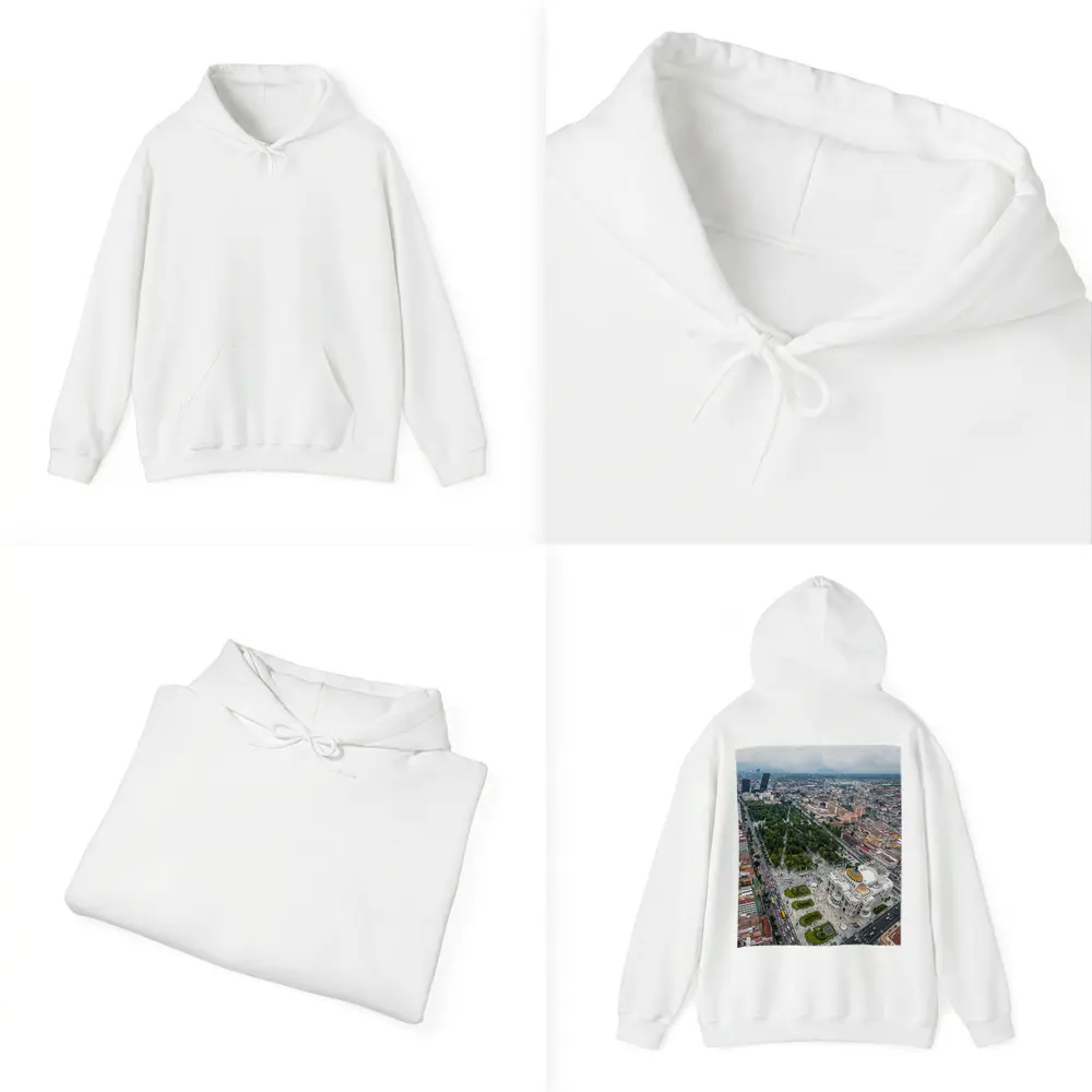 Mexico City Aerial View Palacio Bellas Artes – Hoodies