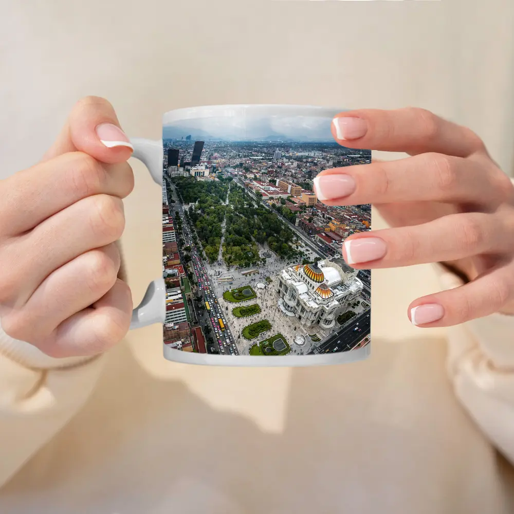 Mexico City Aerial View Palacio Bellas Artes – Mugs