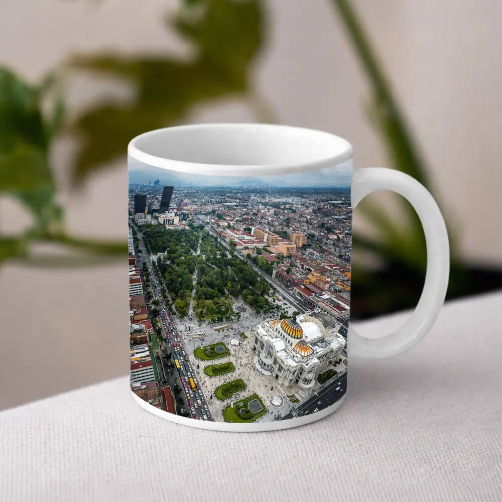 Mexico City Aerial View Palacio Bellas Artes – Mugs