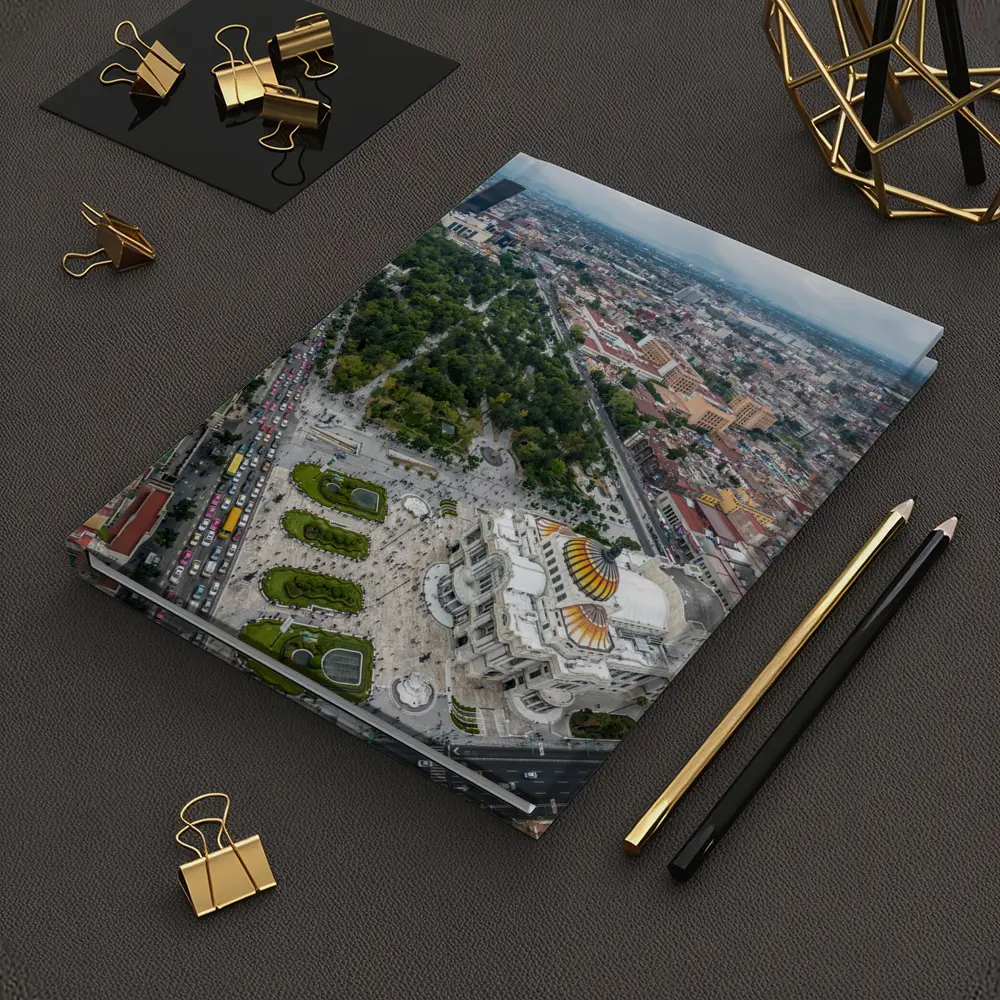 Mexico City Aerial View Palacio Bellas Artes – Notebooks