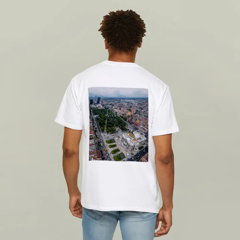 Mexico City Aerial View Palacio Bellas Artes – T-Shirts