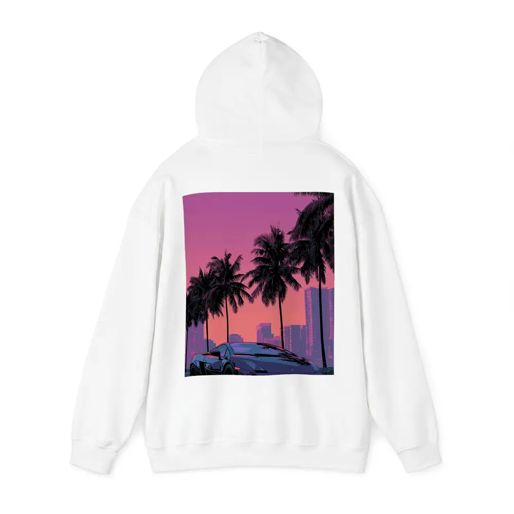 Lamborghini Gallardo Miami Sunset Palm Trees – Hoodies