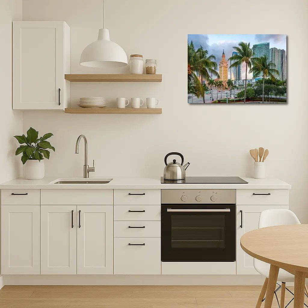 Miami Freedom Tower Palm Trees Skyline – Wall Art