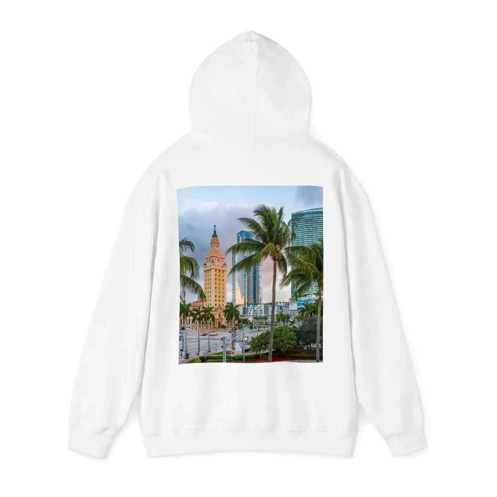 Miami Freedom Tower Palm Trees Skyline – Hoodies