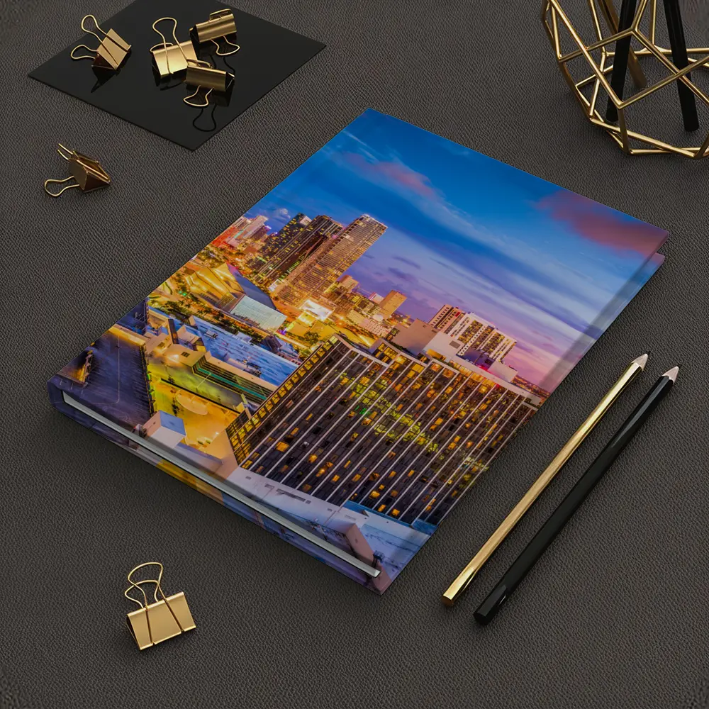 Miami Downtown Skyline At Sunset Dusk – Notebooks