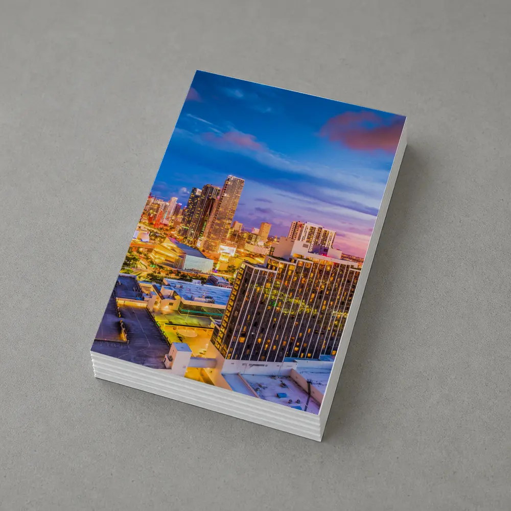Miami Downtown Skyline At Sunset Dusk – Postcards