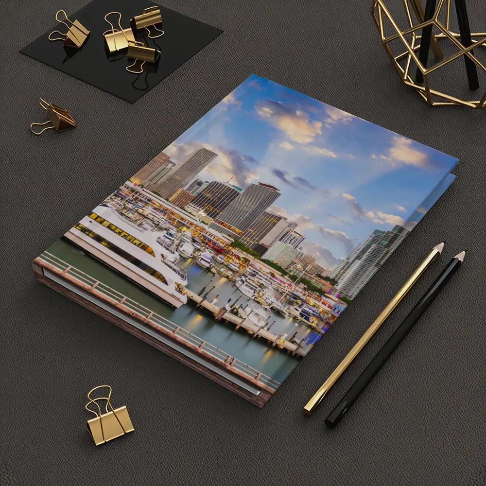 Miami Downtown Skyline Marina Waterfront View – Notebooks