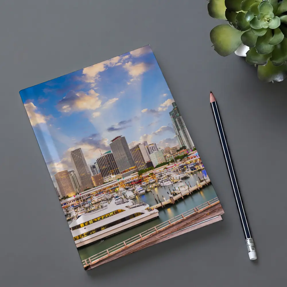 Miami Downtown Skyline Marina Waterfront View – Notebooks