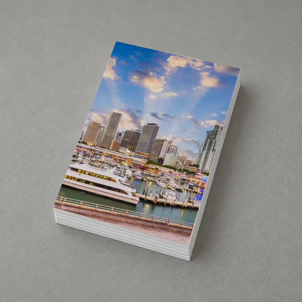 Miami Downtown Skyline Marina Waterfront View – Postcards