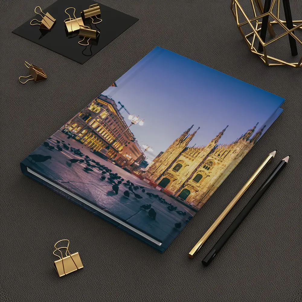 Milan Cathedral Duomo Square Blue Dawn – Notebooks