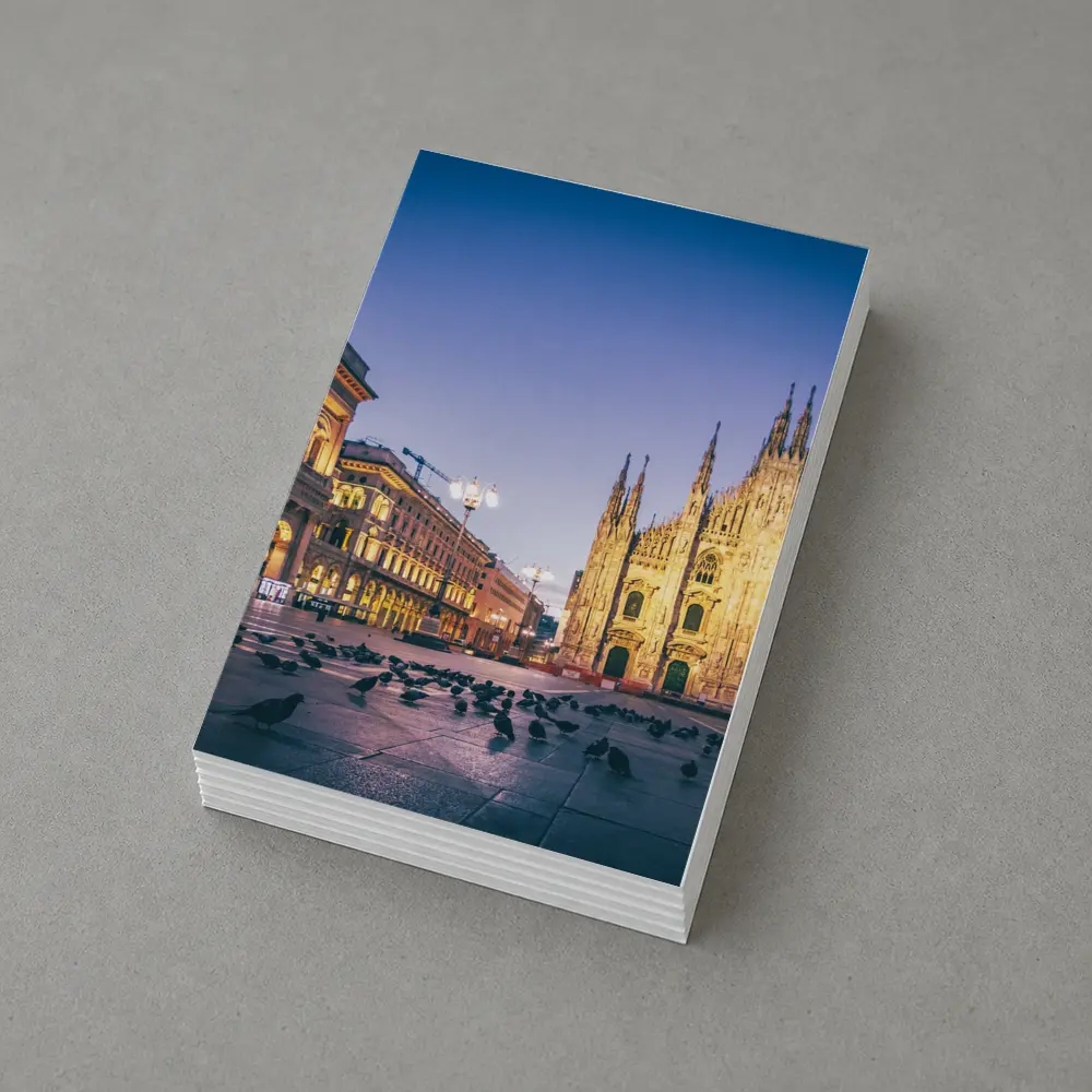 Milan Cathedral Duomo Square Blue Dawn – Postcards