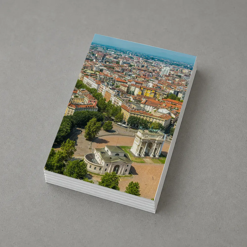 Milan Italy Arco della Pace Aerial View – Postcards