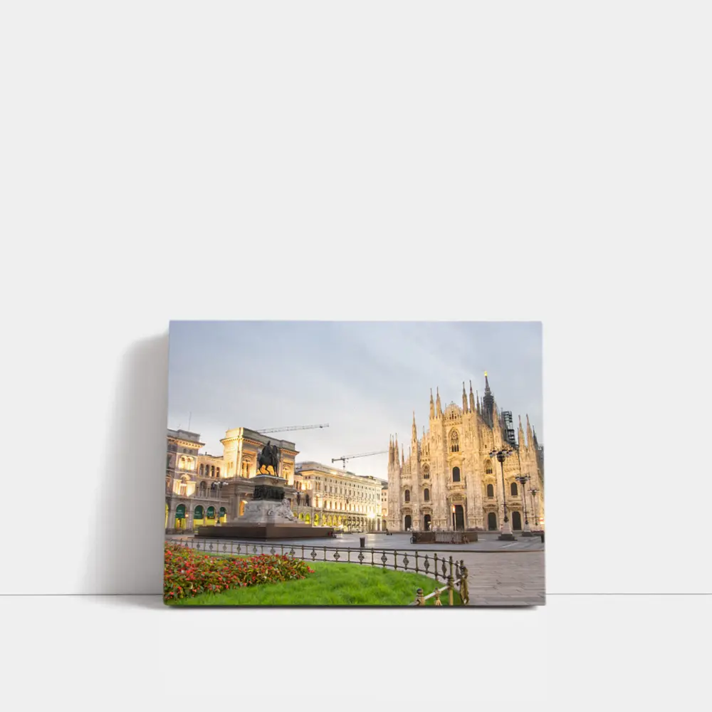Milan Cathedral Piazza Duomo Dawn Square – Wall Art