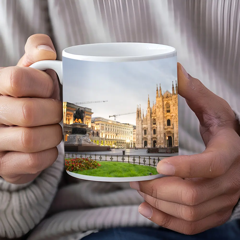 Milan Cathedral Piazza Duomo Dawn Square – Mugs