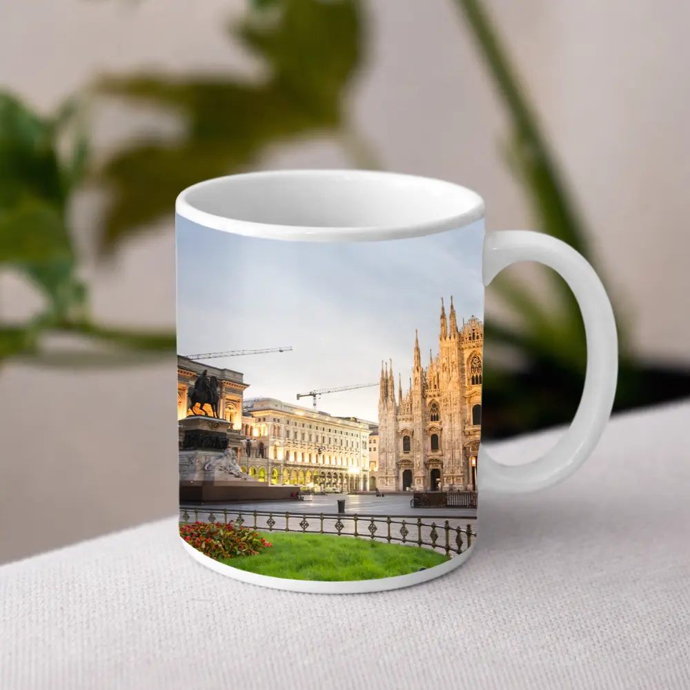 Milan Cathedral Piazza Duomo Dawn Square – Mugs